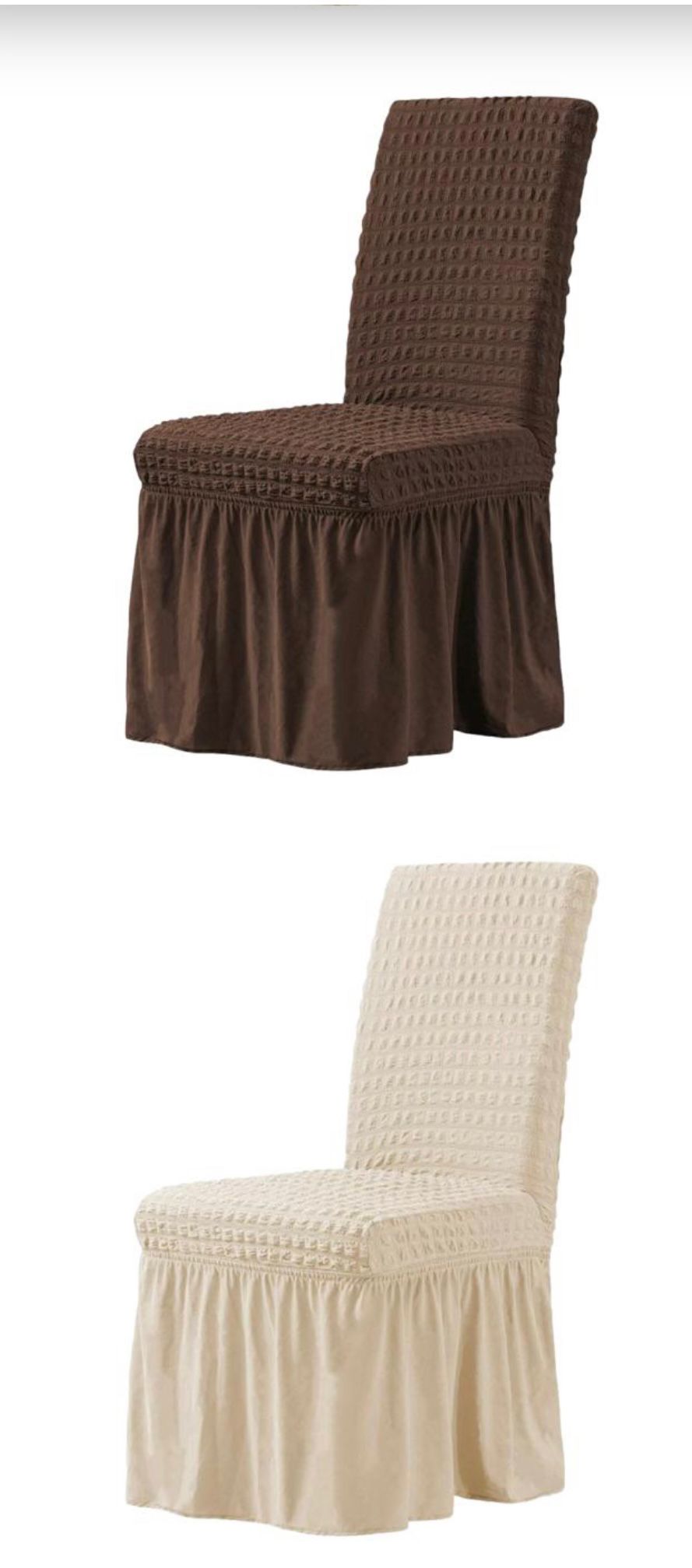 Set 6 Huse de Scaune Elastice Creponate cu Volan