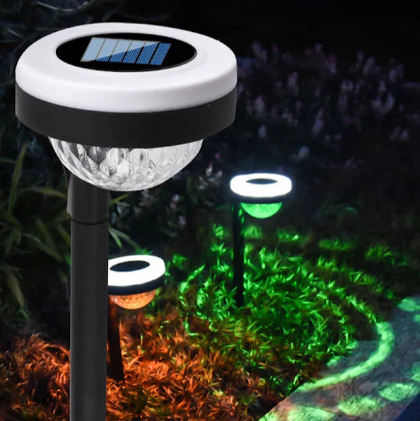 Set 4 x Lampa solara Smart RGB / Alb cald