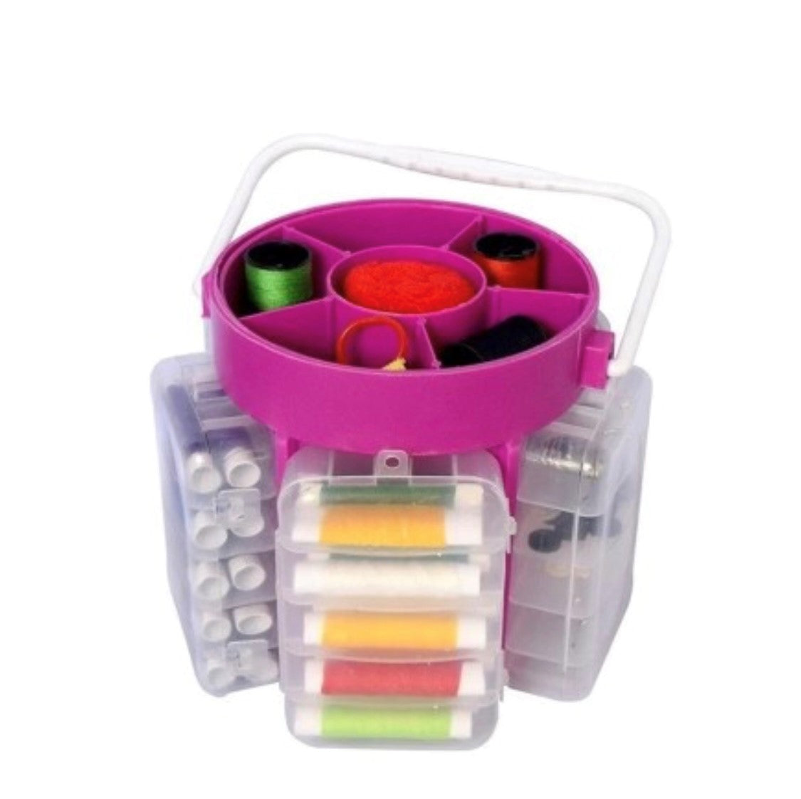 Set Masina de cusut electrica, portabila, cu viteza reglabila + Trusa de cusut si croitorie, portabila, cu 210 accesorii