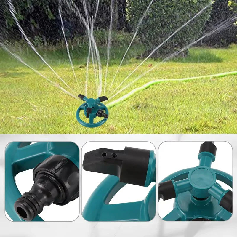 Set 5x aspersor rotativ gradina cu 3 brate reglabile pentru irigare