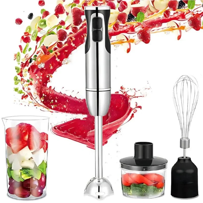 Blender RAF R3006, 1600W, recipient de 500ml, vas de 600ml si tel, 2 viteze, 38.7cm, negru-argintiu