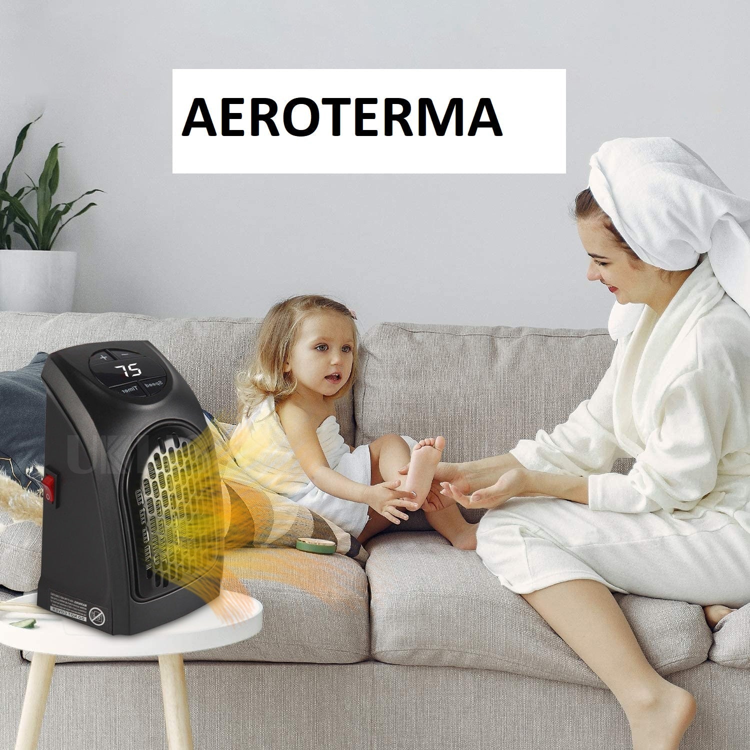 Set 2 x Aeroterma portabila, putere 350 W