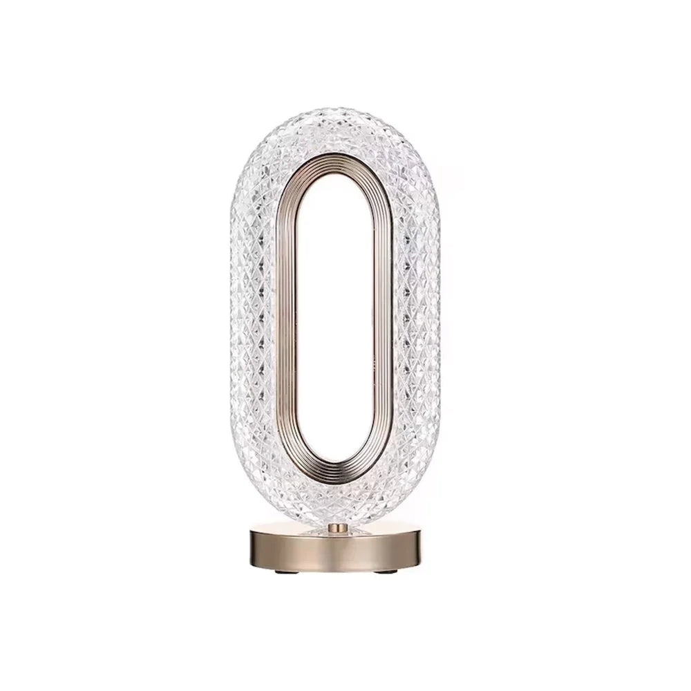 Set 2 x Lampa Diamond Crystal LED cu 3 temperaturi de culoare, alb rece, alb cald, neutru, culoare auriu