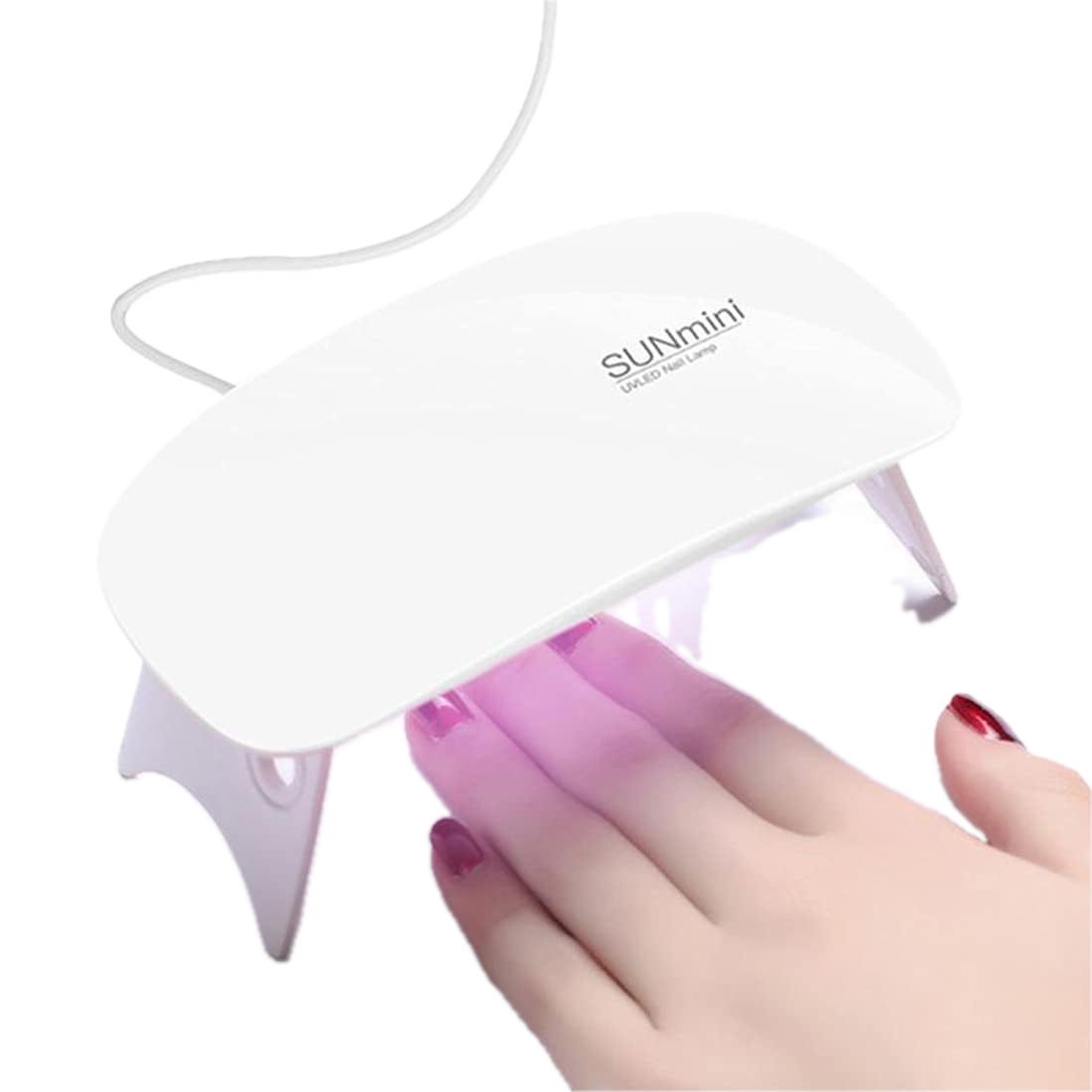 Organizator pentru cosmetice, cu sertare, incapator + Mini lampa UV pentru unghii CADOU