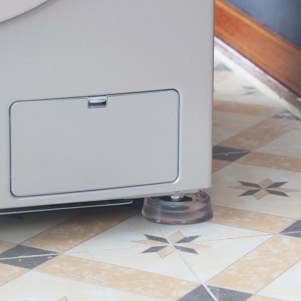 Suporti pentru picioarele masinii de spalat, antisoc si antiderapanti, transparenti