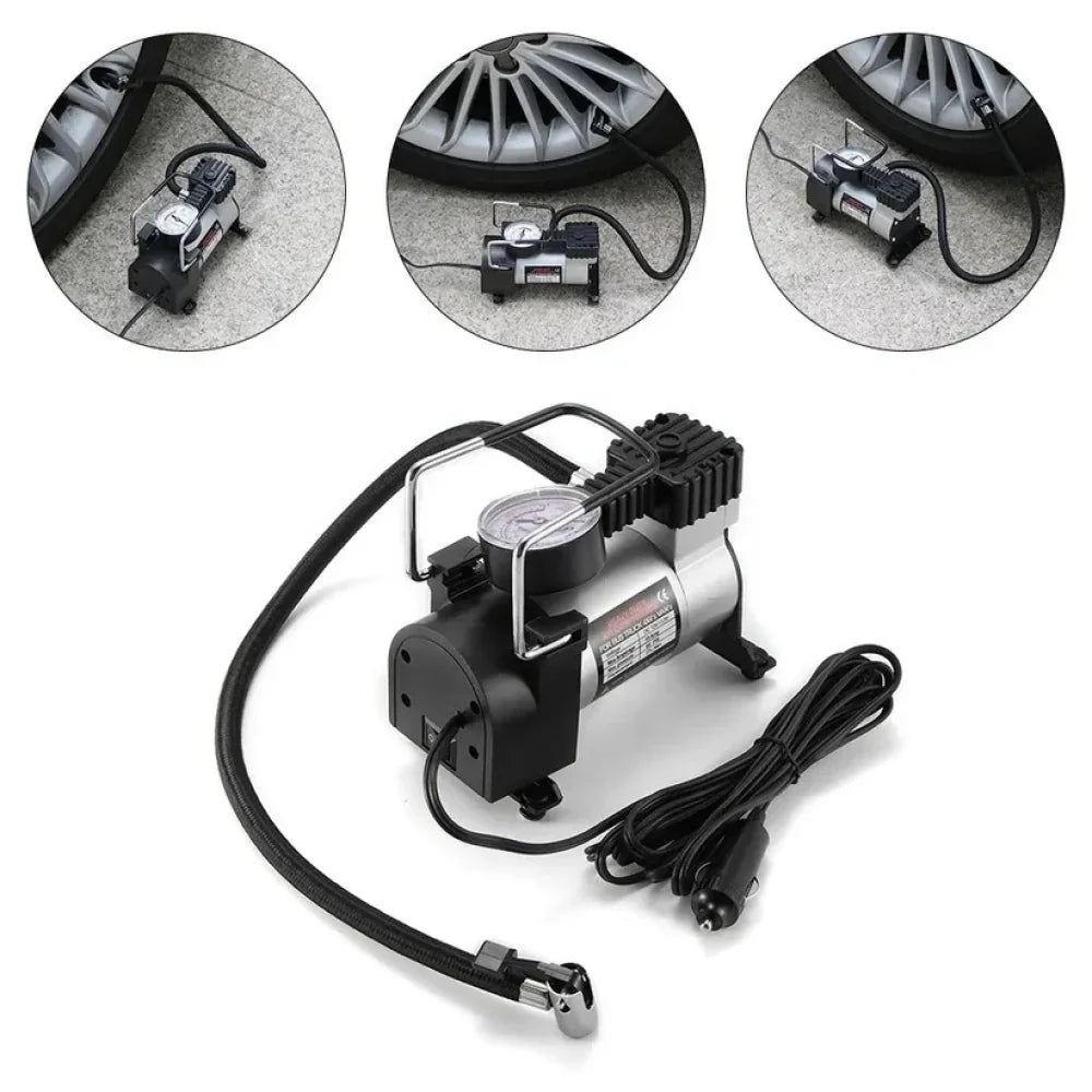 Compresor auto de putere mare, 12 V, pentru microbuz, SUV sau camionete