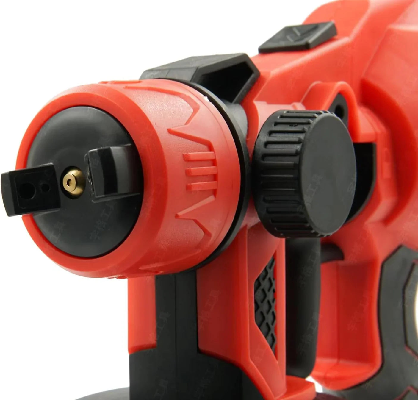 Pistol de vopsit electric 210W cu 3 moduri pulverizare, rezervor 1000ml, 2 baterii 4Ah incluse