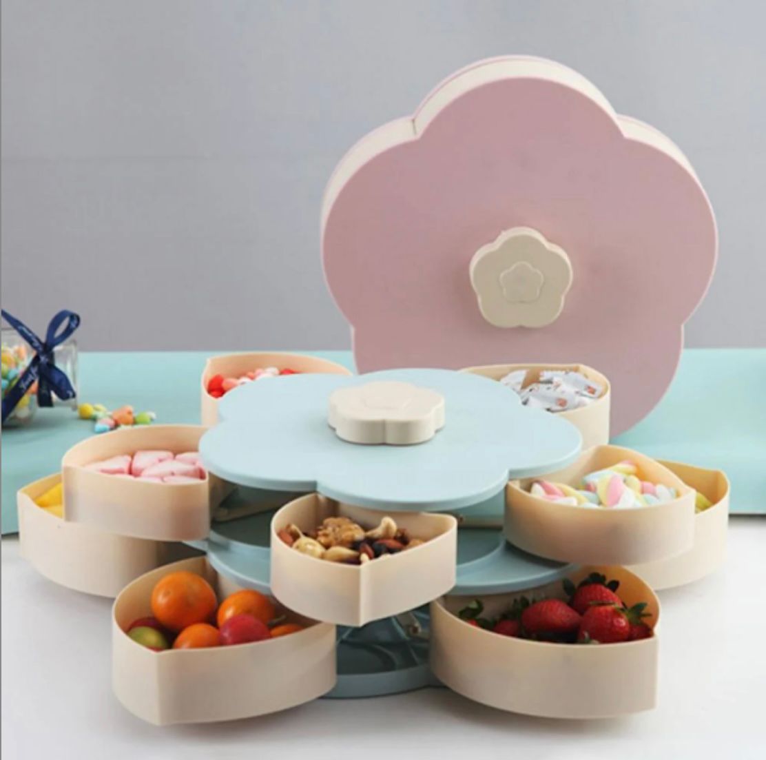 Bol cu 10 compartimente in forma de floare