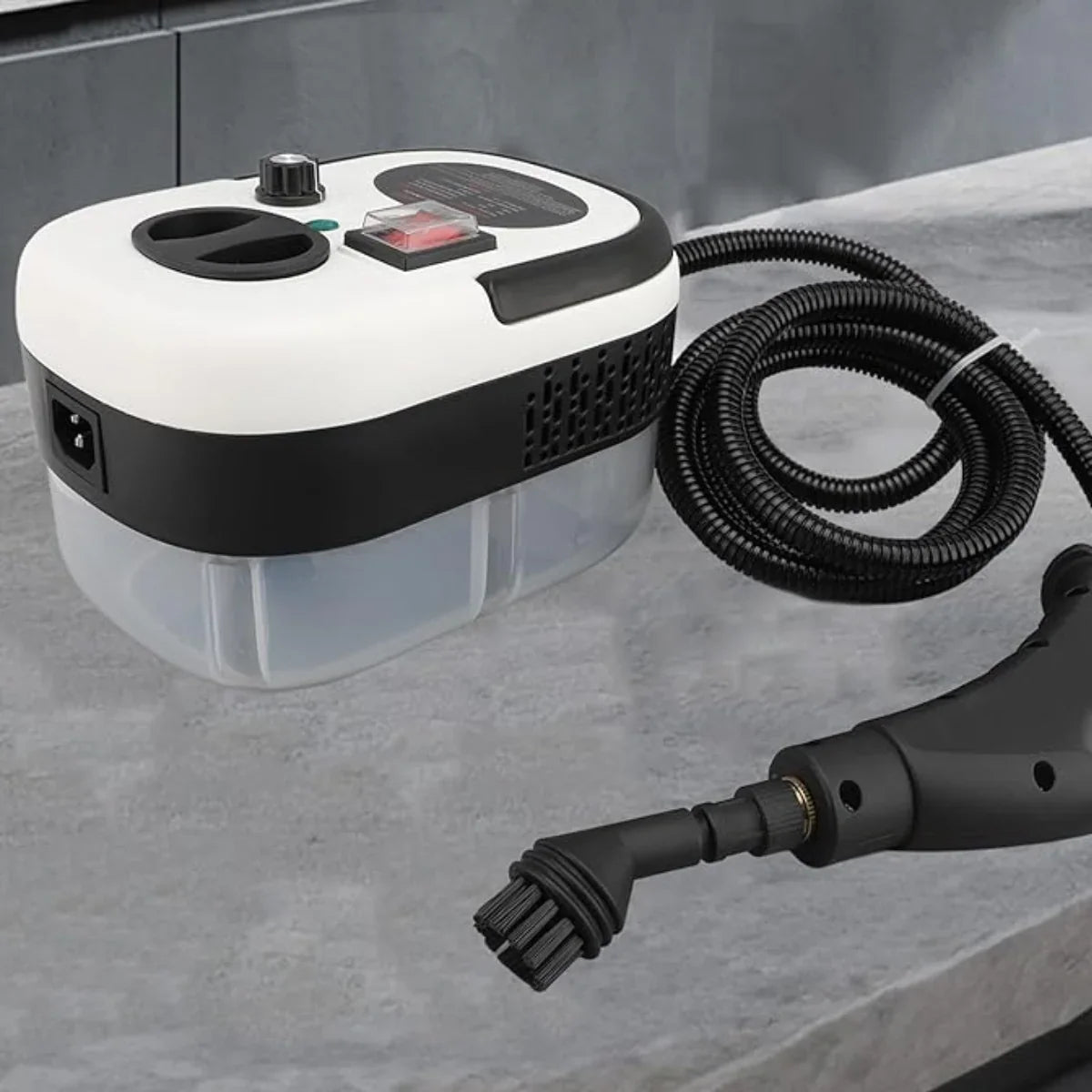 Aparat de curățat cu abur sub presiune, 4 accesorii incluse, 2500W putere