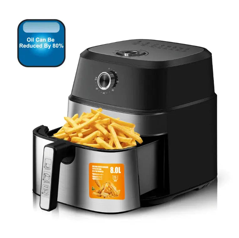 Air Fryer RAF-5319 - Friteuză cu aer cald, fără ulei, 6.5L, 1800W, Negru