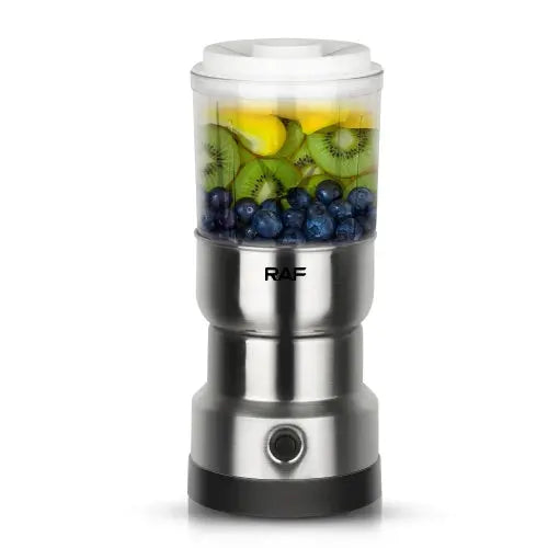 Blender Electric 2 în 1, Măcinător Cafea și Juicer Suc de Fructe RAF-7126, 300W