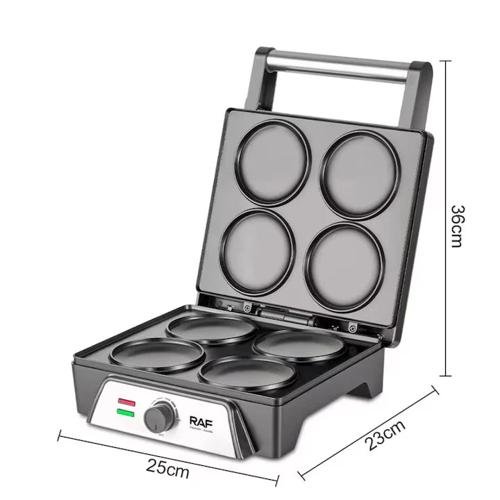 Aparat de clatite RAF, otel inoxidabil, 1600W, 320x300x180mm