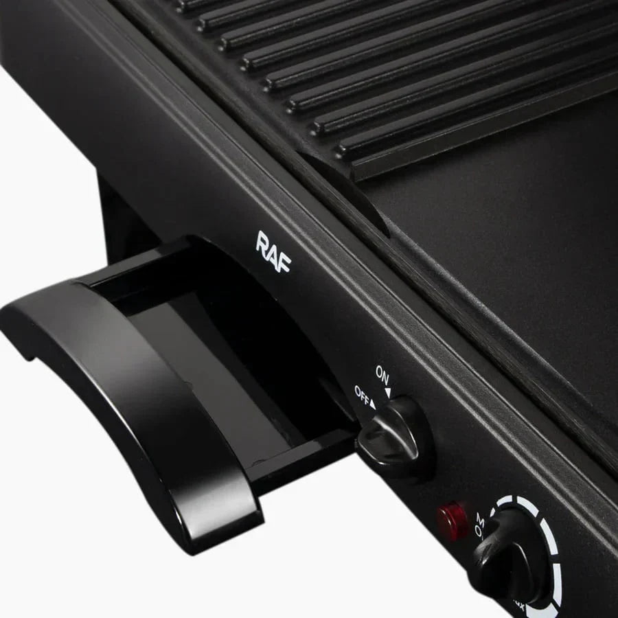 Grill Electric 2 în 1, RAF R2695, 1600W, Grill și Dublu Grill, Material Antiaderent, 49x22x36 cm