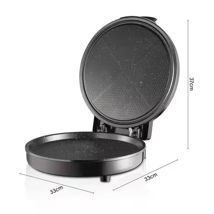 Aparat pentru preparat pizza, RAF R5412, 1100W, termostat reglabil, diametru 30 cm