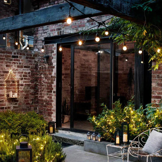 Ghirlanda solara 20 m cu 20 becuri LED