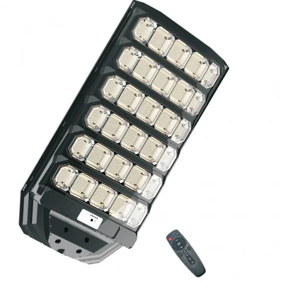 Lampa solara stradala LEIHMANN, putere 1600W cu senzor de miscare , telecomanda inclusa + Suport cadou