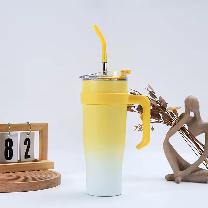 1+1 CADOU Cana termos cu pai, inox, diferite culori, 1200ml