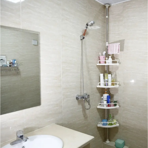 Etajera colt pentru baie