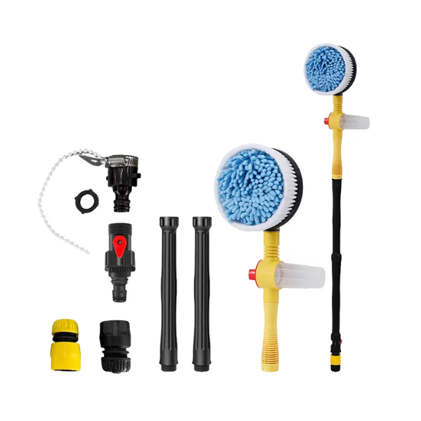 Set de perii pentru spalat masina, rotire 360°, curatare la presiune inalta