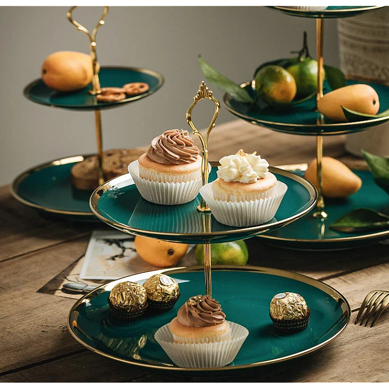 Pachet: Tavi prajituri, cu baza detasabila, diferite forme + Platou prajituri 3 nivele