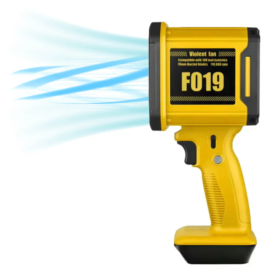 Suflantă Turbo Jet 1000W, Portabila, Viteză Reglabilă, Fără Fir, 45m/s