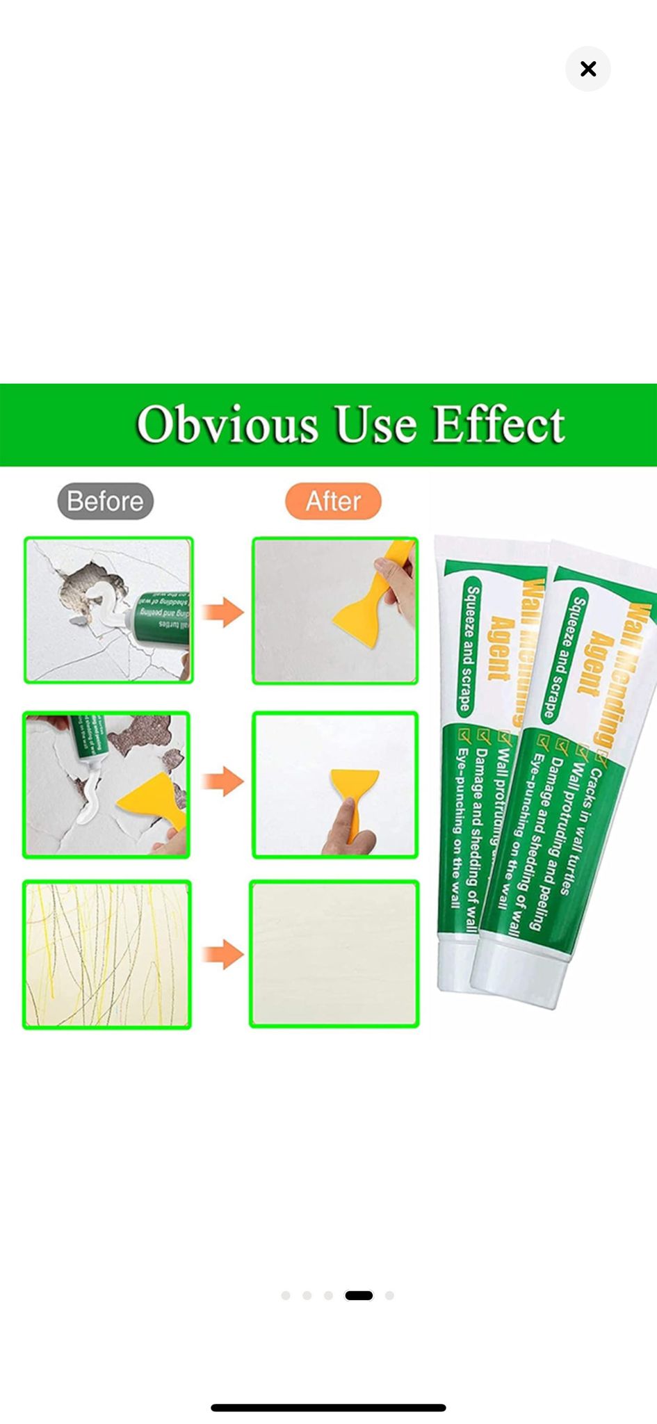 Set 2 bucati Kit alb reparare pereti