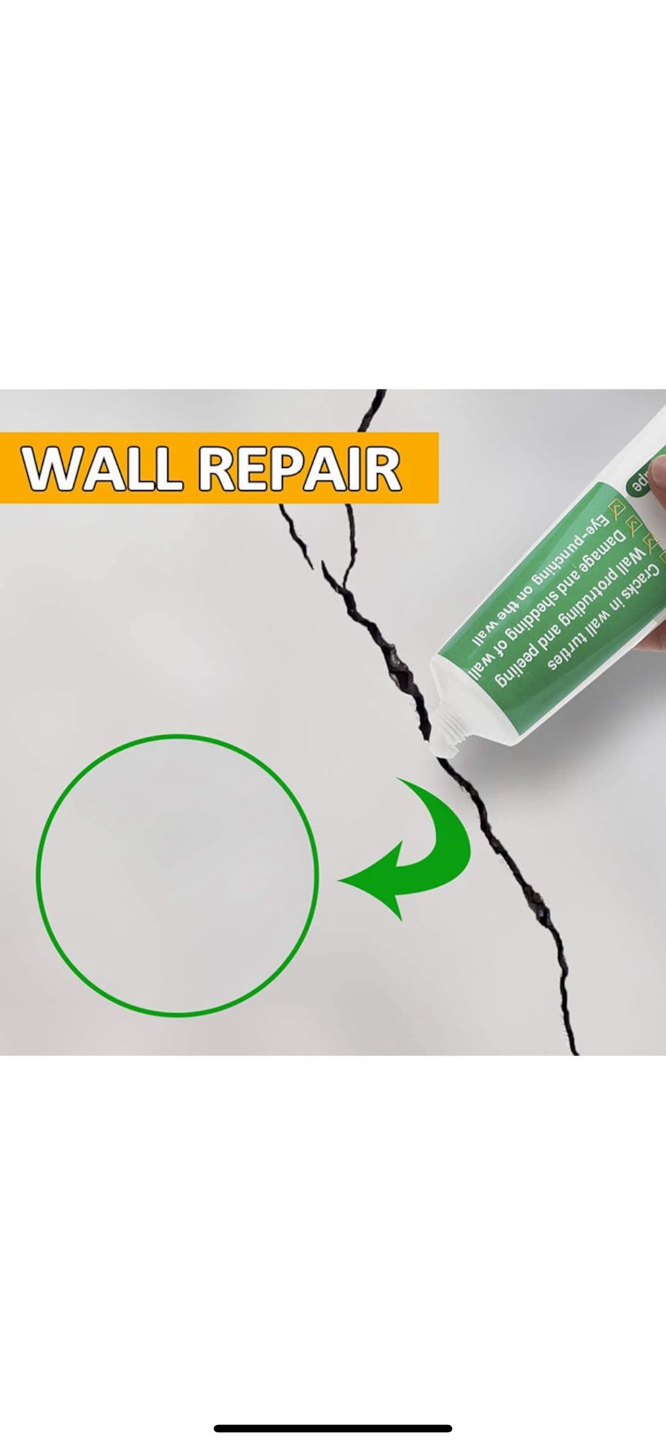 Set 2 bucati Kit alb reparare pereti