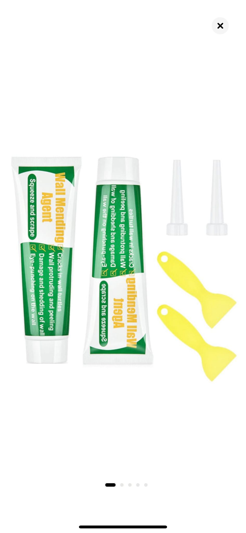 Set 2 bucati Kit alb reparare pereti