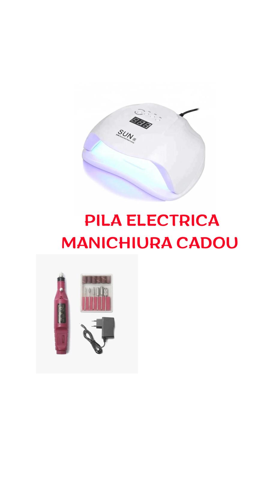 Set: Lampa UV LED Sun X, 54W + Freza electrica manichiura/pedichiura 20000 RPM