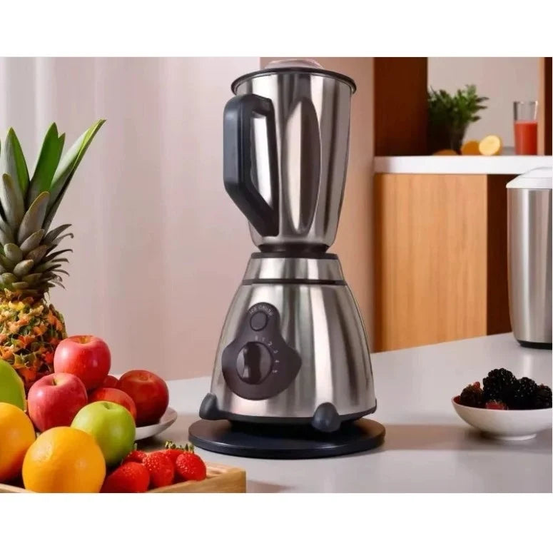 Blender 2 in 1, Hoffmans HM-922, 800W, cu rasnita cafea, 5 viteze, 1.5l, vas din inox, argintiu