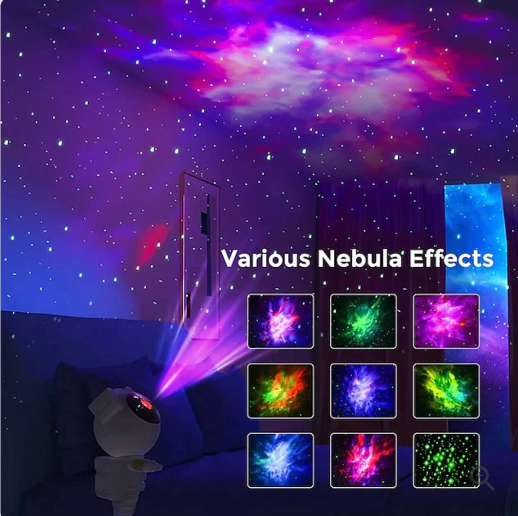 Lampa LED cu proiector ASTRONAUT, cer instelat, multicolor