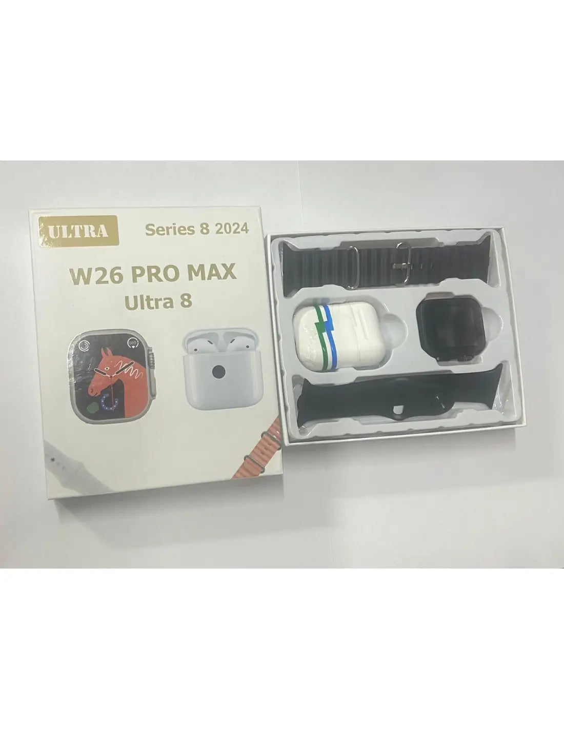 Ceas inteligent W26 Ultra Max cu căști