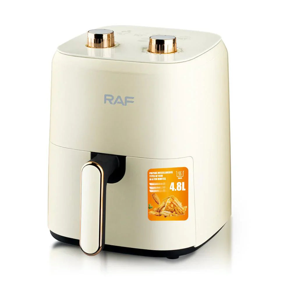 Friteuza Air Fryer RAF R5237 cu aer cald, fără ulei – Capacitate 3L, 12 Programe, 1300W