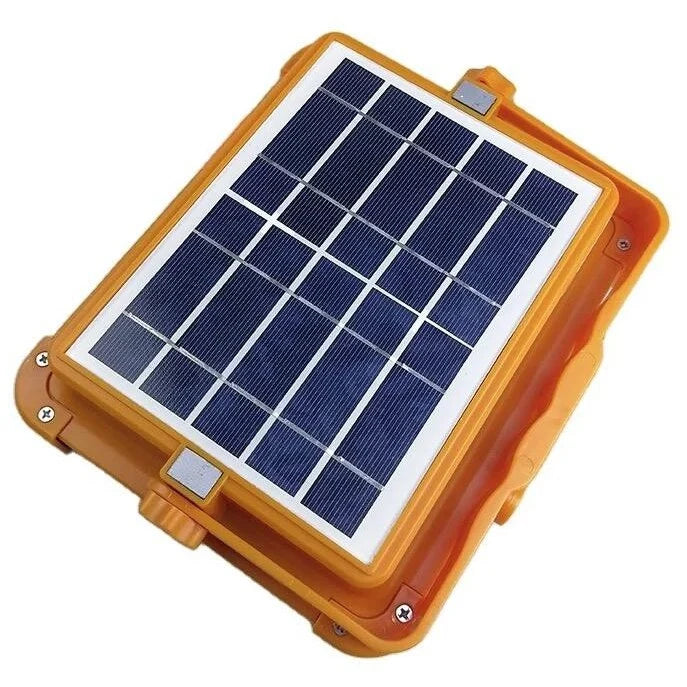 Proiector LED D9 cu panou solar, 300 W, cu funtie de incarcare telefon