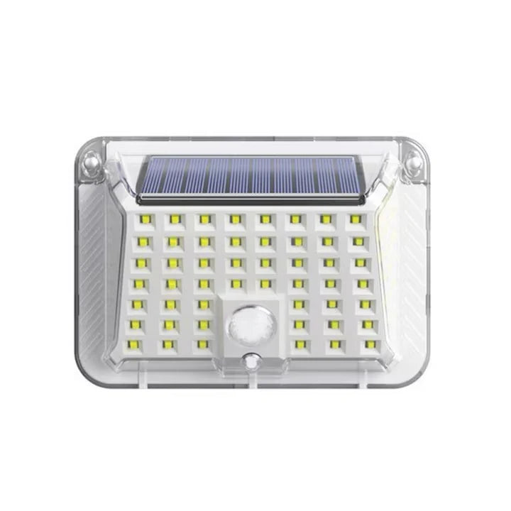 Set 3 x Lampa solara de perete cu senzor de miscare, impermeabila IP65, 90 LED-uri, alba