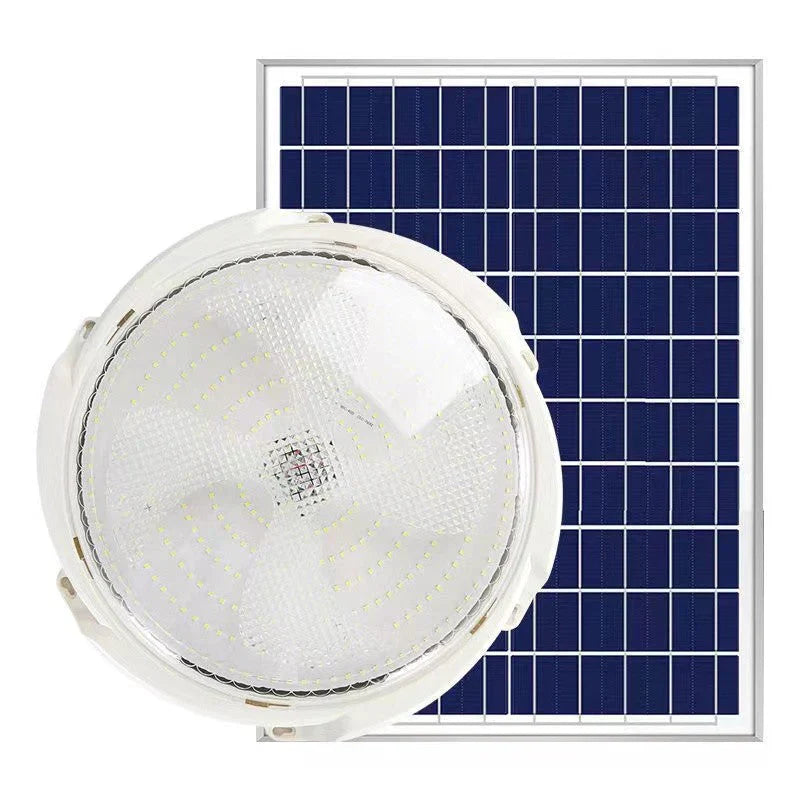 Lampa cu panou solar si telecomanda,100W/200W, alb rece
