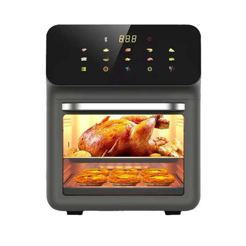 Friteuza cu aer cald Hoffmans HM-786 12L, putere 2400W, control tactil, multiple programe