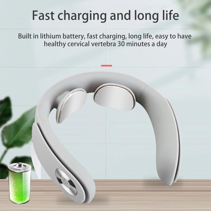 1+1 CADOU Aparat de masaj electric de gat, fara fir, cu caldura, 3 moduri, 15 niveluri de intensitate, alb