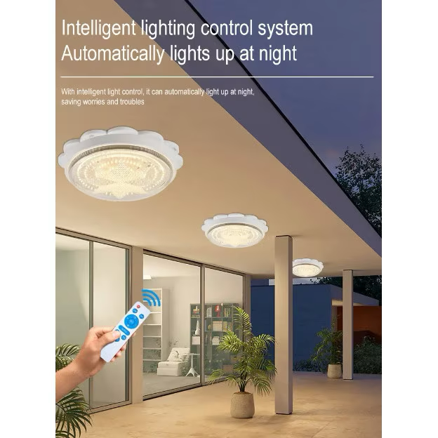 Lampa solara pentru terasa / gradina sau interior 100W cu panou solar IP67 si Telecomanda 8-15 ore de functionare