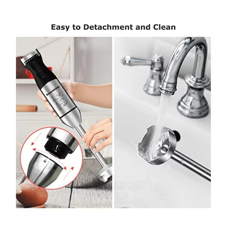 Blender tocator set 5 in 1, Hoffmans HM-8043, mixer, putere 800W, bol