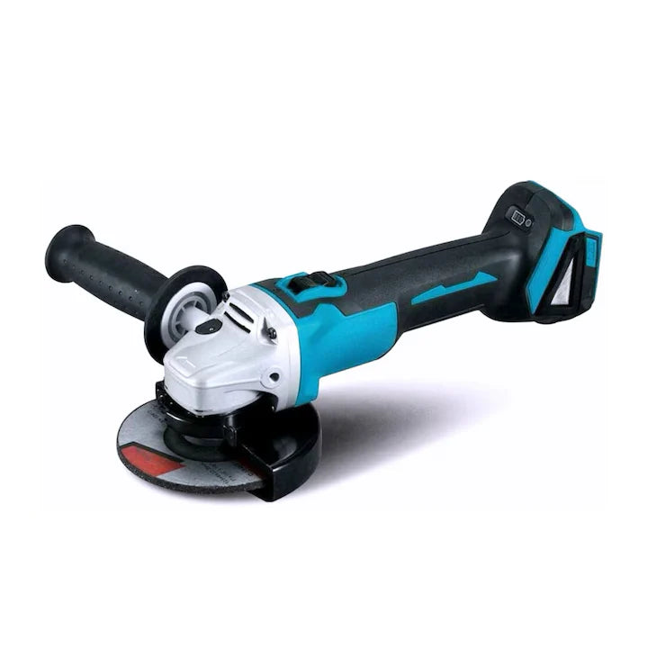 Set cheie de impact si polizor unghiular brushless, 2 acumulatori, disc 125 mm si valiza