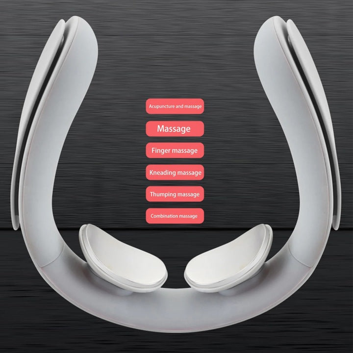 1+1 CADOU Aparat de masaj electric de gat, fara fir, cu caldura, 3 moduri, 15 niveluri de intensitate, alb