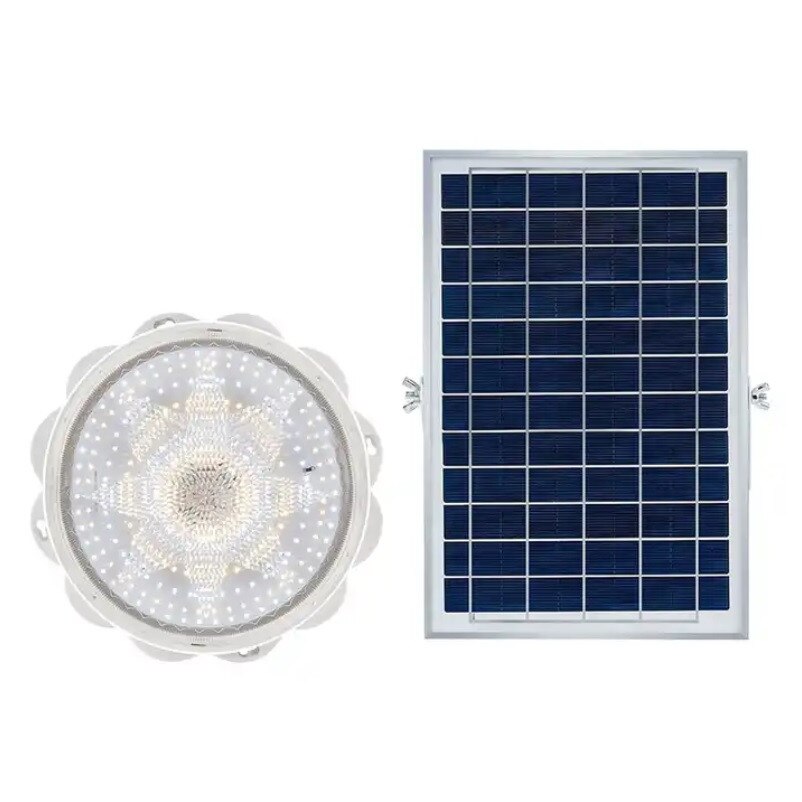 Lampa solara pentru terasa / gradina sau interior 100W cu panou solar IP67 si Telecomanda 8-15 ore de functionare