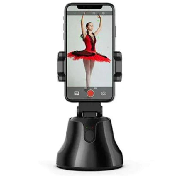 Suport rotativ telefon, Robot cameraman Bluetooth cu recunoastere faciala si rotire 360 grade