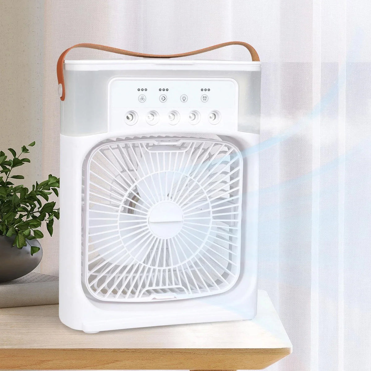 Ventilator portabil pentru racire de aer 3 viteze 10W cu spray