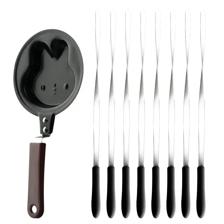 Gratar Electric Vertical RAF-8619, Fara Fum, 1200W, 8 Frigaruie Rotative din Otel