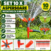 Set 10 x Aspersor rotativ, cu 5 brate, din material plastic