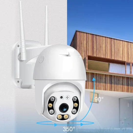 Set 2 x Camera Supraveghere FULL HD 1080P, vedere nocturna, WIFI si 2 carduri microsd 32 GB