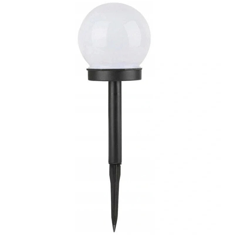 Set 12 x Lampa solara de gradina, 10cm, IP44, Nergu/Alb