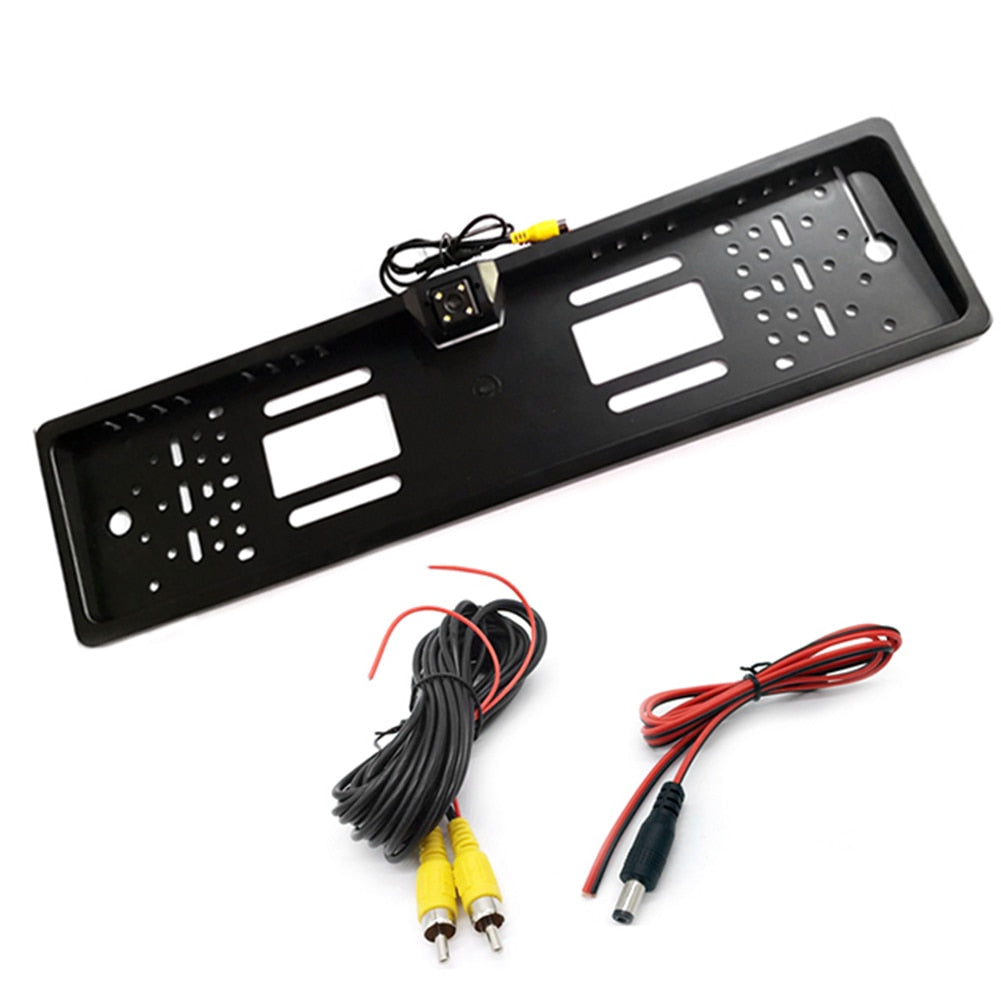 PACHET Camera video marsarier cu infrarosu cu suport numar auto inclus + Cameră Auto de Bord – Înregistrare 4K Ultra HD, Viziune Nocturnă și Monitorizare 24/7